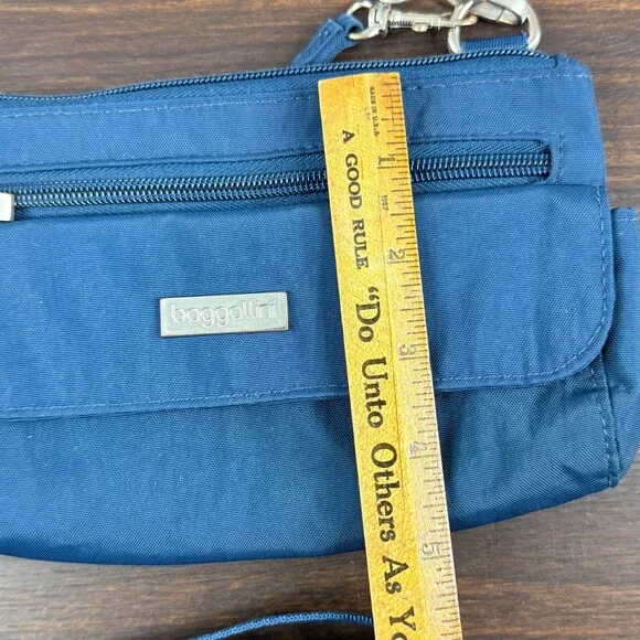 Baggallini Bag Crossbody Convertible Mini Bagg Purse Handbag Fanny Pack Blue - Picture 4 of 8